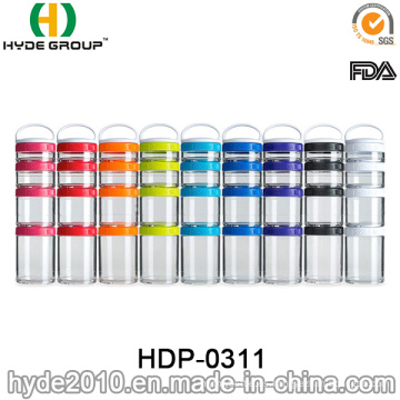 Recipiente de proteína libre de BPA plástico portátil (HDP-0311)